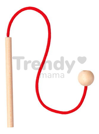 Drevená hra prevliekačka Zvieratká a objekty Threading Game Eichhorn 13 dielikov