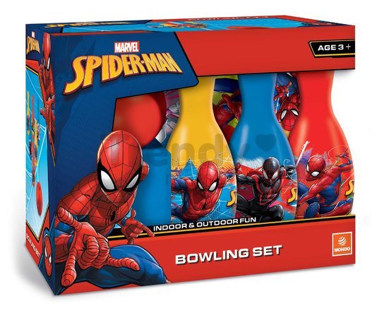 Kolky Spiderman Mondo s loptou (výška 20 cm) 6 dielov