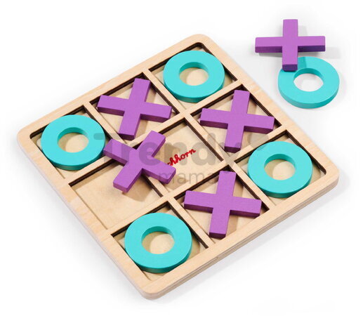 Drevená hra Piškvorky Tic Tac Toe Game Eichhorn 11 dielov