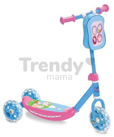 Trojkolesová kolobežka Prasiatko Peppa Pig Mondo s taškou