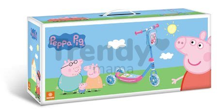 Trojkolesová kolobežka Prasiatko Peppa Pig Mondo s taškou