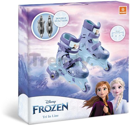Kolieskové korčule Frozen Mondo inline veľkosť 29-32 3-kolieskové od 5 rokov