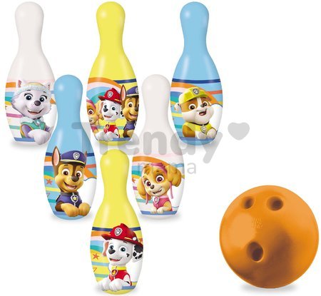 Kolky Paw Patrol Mondo s loptou (výška 20 cm) 6 dielov
