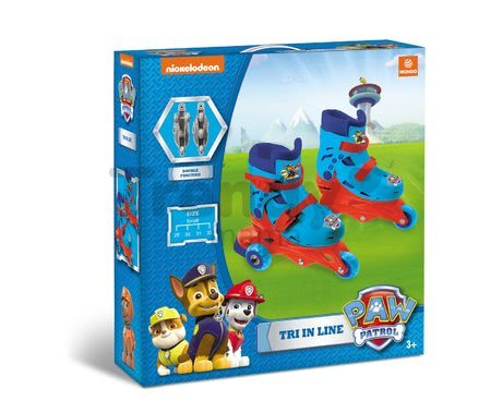 Kolieskové korčule Paw Patrol Mondo inline veľkosť 29-32, 3 alebo 2-kolieskové od 5 rokov