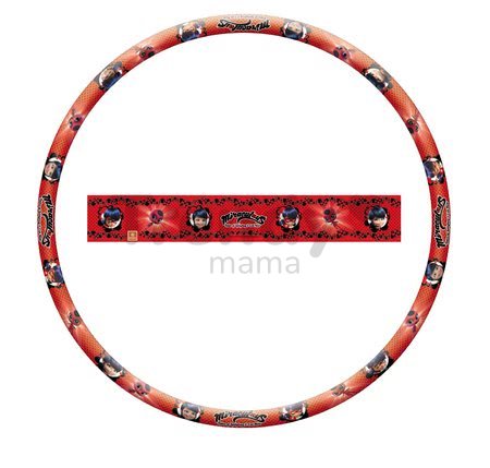 Kruh na cvičenie Hula Hoop Miraculous Mondo priemer 80 cm červený