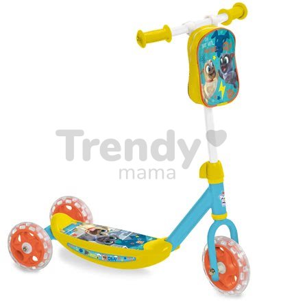 Kolobežka trojkolesová Bingo&Rolly Mondo s taštičkou žltá