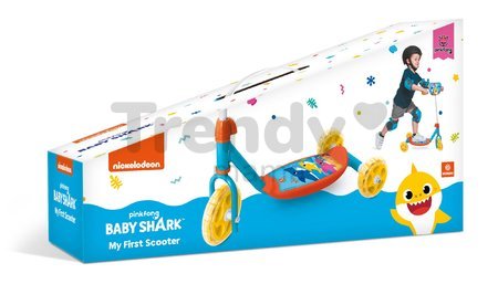 Kolobežka trojkolesová Baby Shark Mondo s taštičkou