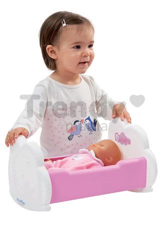 Postieľka s kolotočom Nursery Écoiffier s nočníkom a doplnkami od 18 mes