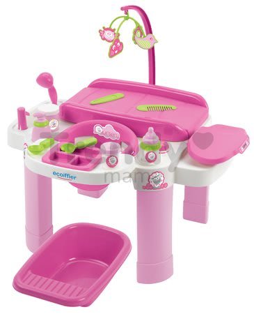 Prebaľovací stôl pre bábiky Nursery Écoiffier s kúpeľňou a jedálenským kútikom od 1 - 5 rokov