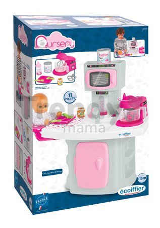 Kuchynské štúdio pre bábiku The Baby's Kitchen Écoiffier s varením a jedálenským kútikom od 18 mes