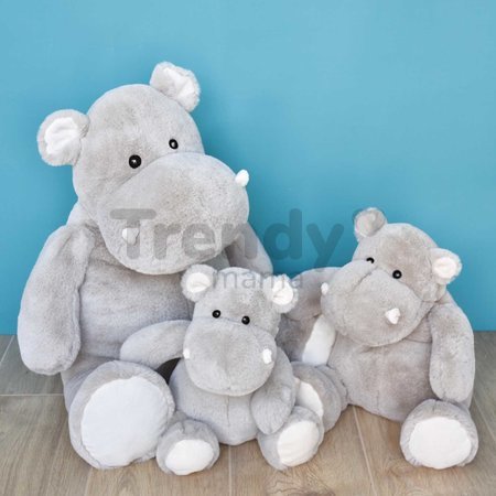 Plyšový hrošík Hippo Histoire d’ Ours sivý 48 cm od 0 mes