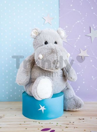 Plyšový hrošík Hippo Histoire d’ Ours sivý 32 cm od 0 mes