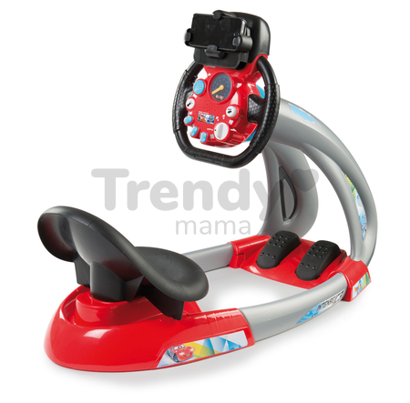 Elektronický trenažér V8 Cars Ice Driver Smoby so zvukom a svetlom