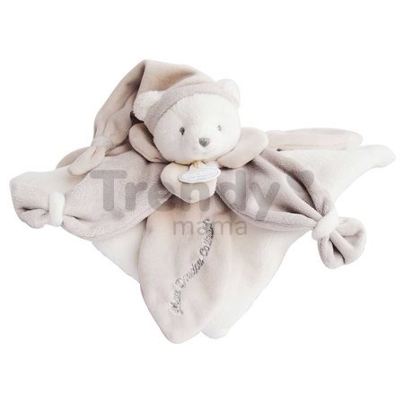 Plyšový medvedík na maznanie Bear Taupe Collector Doudou et Compagnie v darčekovom balení béžový 24 cm od 0 mes