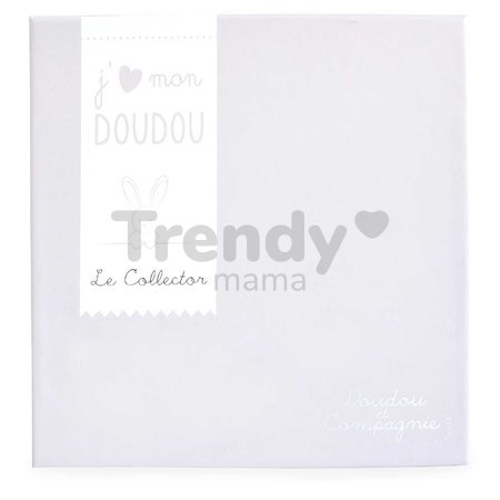 Plyšový medvedík na maznanie Bear Taupe Collector Doudou et Compagnie v darčekovom balení béžový 24 cm od 0 mes