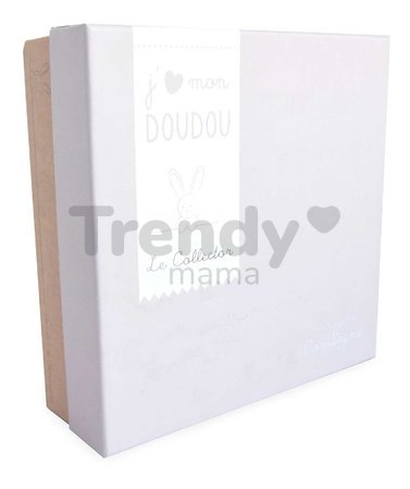 Plyšový medvedík na maznanie Bear Taupe Collector Doudou et Compagnie v darčekovom balení béžový 24 cm od 0 mes
