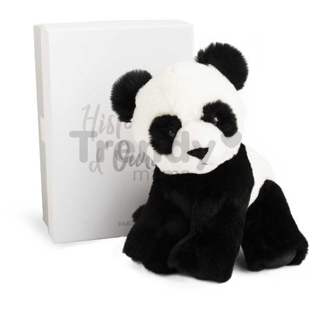 Plyšová panda BB Panda Histoire d’ Ours v darčekovom balení čierno-biela 23 cm od 0 mes