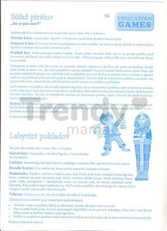 Spoločenská hra Učiť sa hrou Pirát a Labyrint Dohány od 6 rokov