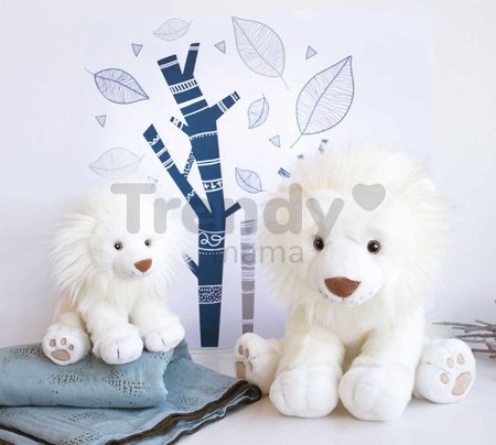 Plyšový snežný lev Snow Lion Histoire d’ Ours biely 28 cm od 0 mes