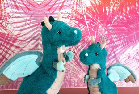 Plyšový dráčik Grégoire Dragon Histoire d’ Ours modrý 40 cm od 0 mes