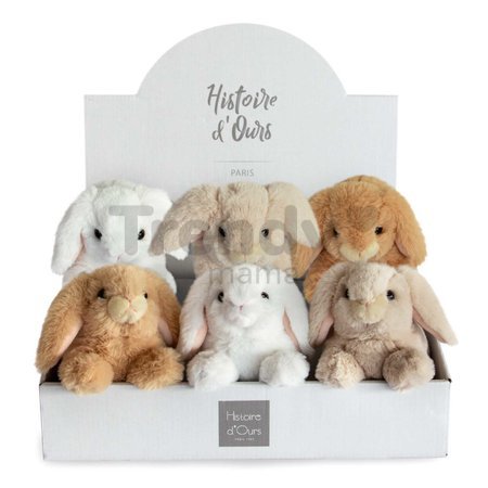 Plyšový zajačik Bunny Histoire d’ Ours rôzne farby 17 cm od 0 mes