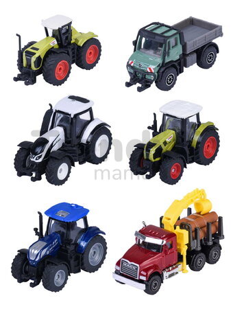 Autíčko farmárske Farm Vehicle Majorette 7,5 cm dĺžka 6 rôznych druhov
