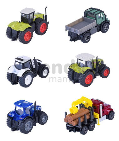 Autíčko farmárske Farm Vehicle Majorette 7,5 cm dĺžka 6 rôznych druhov