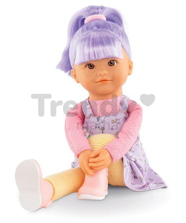 Bábika Iris Rainbow Dolls Corolle s hodvábnymi vlasmi a vanilkou fialová 38 cm od 3 rokov