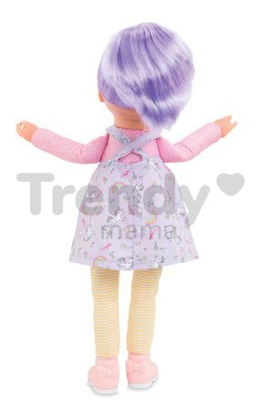 Bábika Iris Rainbow Dolls Corolle s hodvábnymi vlasmi a vanilkou fialová 38 cm od 3 rokov