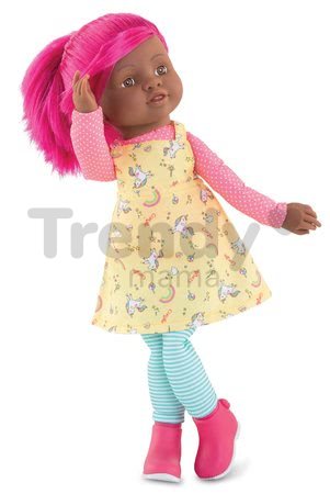 Bábika Céléna Rainbow Dolls Corolle s hodvábnymi vlasmi a vanilkou cyklaménová 38 cm