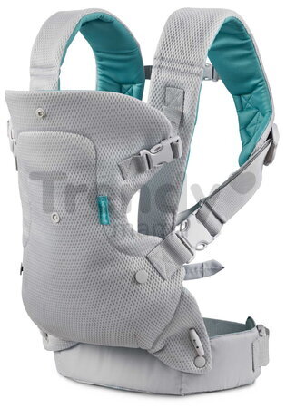 Nosič pre dieťa Flip 4v1 Light & Airy Convertible Carrier Infantino 4 spôsoby nosenia sivý od 3,6-14,5 kg od 0 mes