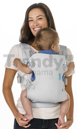 Nosič pre dieťa Flip 4v1 Light & Airy Convertible Carrier Infantino 4 spôsoby nosenia sivý od 3,6-14,5 kg od 0 mes