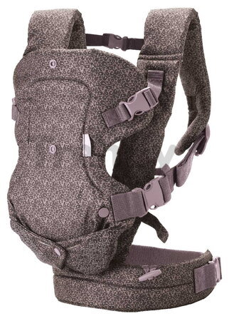 Nosič pre dieťa Flip 4v1 Convertible Carrier Leopard Infantino 4 spôsoby nosenia s leopardím vzorom od 3,6-14,5 kg od 0 mes