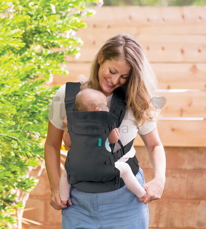 Nosič pre dieťa Flip 4v1 Light & Airy Convertible Carrier Dark Grey Infantino 4 spôsoby nosenia tmavosivý od 3,6-14,5 kg od 0 mes