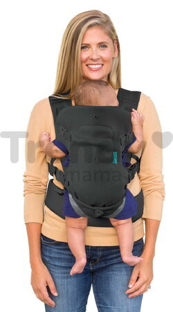 Nosič pre dieťa Flip 4v1 Light & Airy Convertible Carrier Dark Grey Infantino 4 spôsoby nosenia tmavosivý od 3,6-14,5 kg od 0 mes