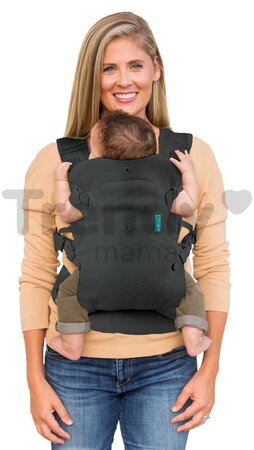 Nosič pre dieťa Flip 4v1 Light & Airy Convertible Carrier Dark Grey Infantino 4 spôsoby nosenia tmavosivý od 3,6-14,5 kg od 0 mes