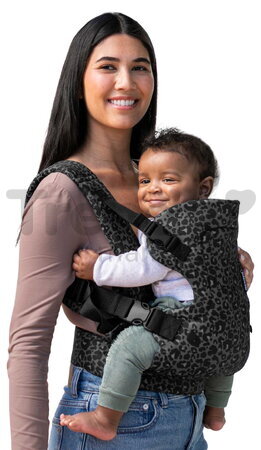 Nosič pre dieťa Flip 4v1 Convertible Carrier Leopard Black Infantino 4 spôsoby nosenia s leopardím vzorom čierny od 3,6-14,5 kg od 0 mes