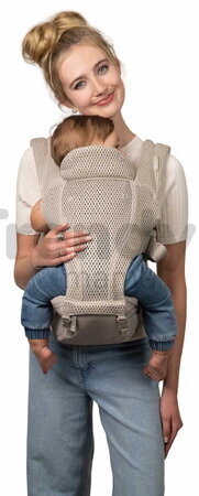 Nosič pre dieťa Hip Rider Airy 5v1 Hip Seat Carrier Infantino 5 spôsobov nosenia béžový od 5,5-20,4 kg od 3 mes