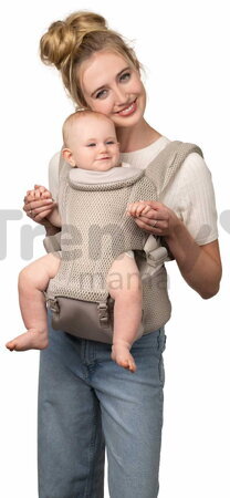 Nosič pre dieťa Hip Rider Airy 5v1 Hip Seat Carrier Infantino 5 spôsobov nosenia béžový od 5,5-20,4 kg od 3 mes