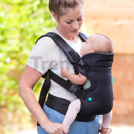 Nosič pre dieťa Flip Advanced 4v1 Convertible Carrier Black Denim Infantino 4 spôsoby nosenia čierny od 3,6-14,5 kg od 0 mes