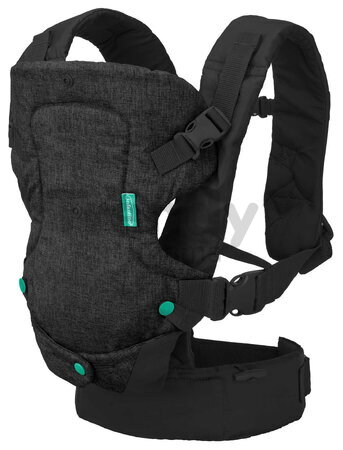 Nosič pre dieťa Flip Advanced 4v1 Convertible Carrier Black Denim Infantino 4 spôsoby nosenia čierny od 3,6-14,5 kg od 0 mes