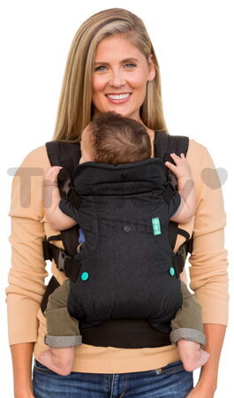 Nosič pre dieťa Flip Advanced 4v1 Convertible Carrier Black Denim Infantino 4 spôsoby nosenia čierny od 3,6-14,5 kg od 0 mes