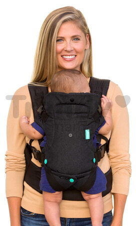 Nosič pre dieťa Flip Advanced 4v1 Convertible Carrier Black Denim Infantino 4 spôsoby nosenia čierny od 3,6-14,5 kg od 0 mes