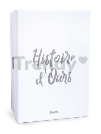 Plyšový somárik Donkey Sweety Mousse Histoire d’ Ours v darčekovom balení sivý 25 cm od 0 mes