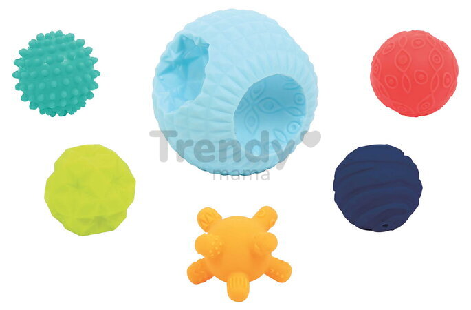 Senzorické puzzle loptičky Multi-ball Puzzle Ludi 6 dielov od 6 mes