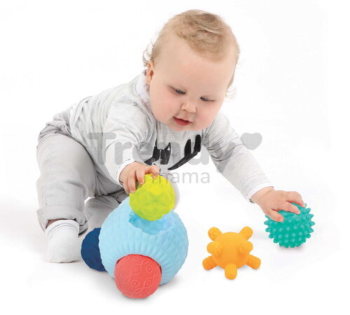 Senzorické puzzle loptičky Multi-ball Puzzle Ludi 6 dielov od 6 mes