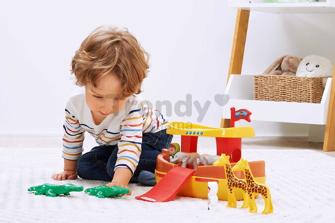 Stavebnica Abrick Noemova Archa Écoiffier s 12 zvieratkami a 2 postavičkami od 18 mes