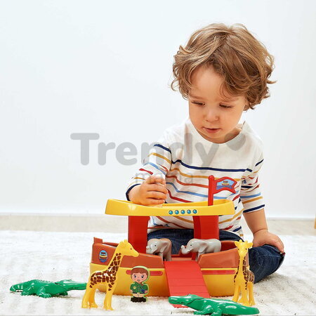 Stavebnica Abrick Noemova Archa Écoiffier s 12 zvieratkami a 2 postavičkami od 18 mes