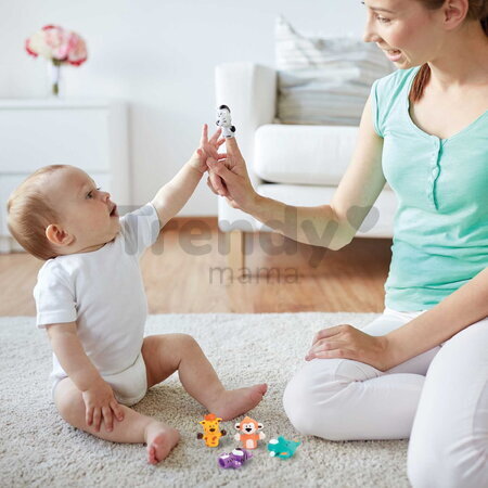 Maňušky na prsty Zvieratká z džungle Finger Puppets Savannah Ludi 5 maňušiek od 10 mes
