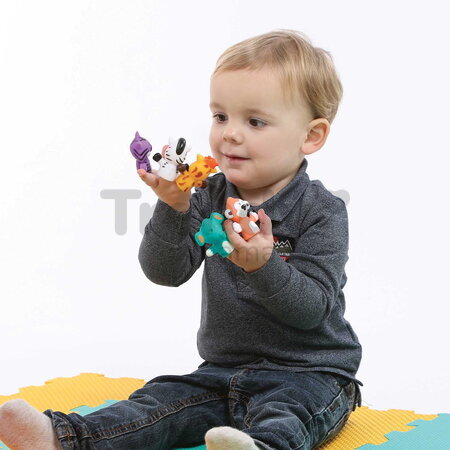Maňušky na prsty Zvieratká z džungle Finger Puppets Savannah Ludi 5 maňušiek od 10 mes